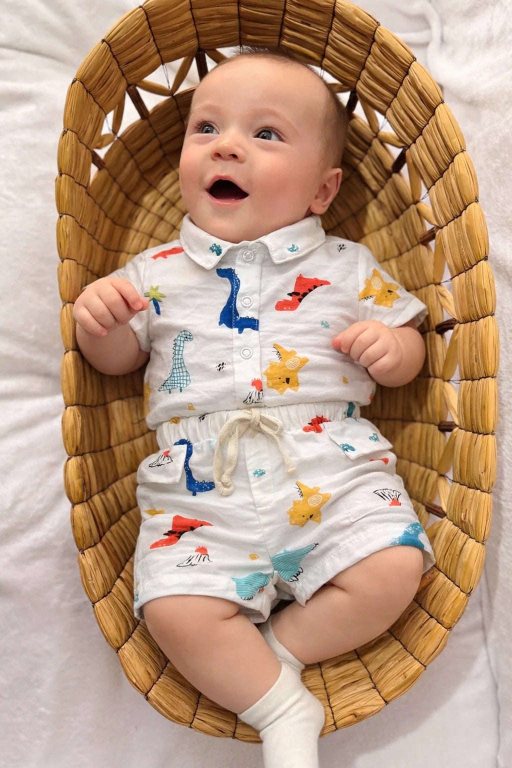 Conjunto Dinos Dos Piezas Para Bebé Niño