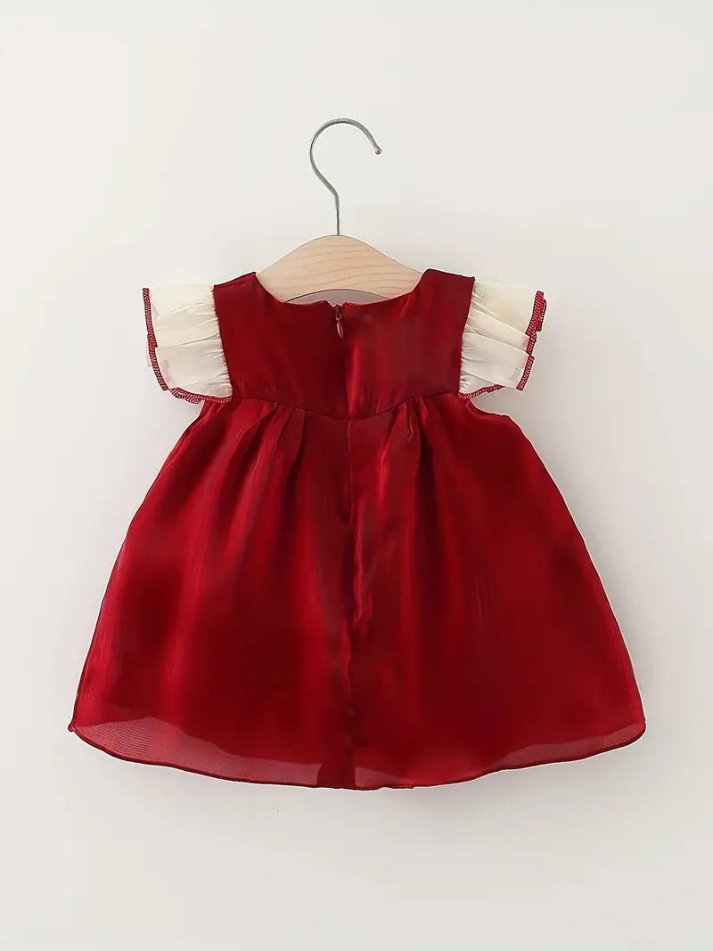 Vestido Coquette Rojo Brillante