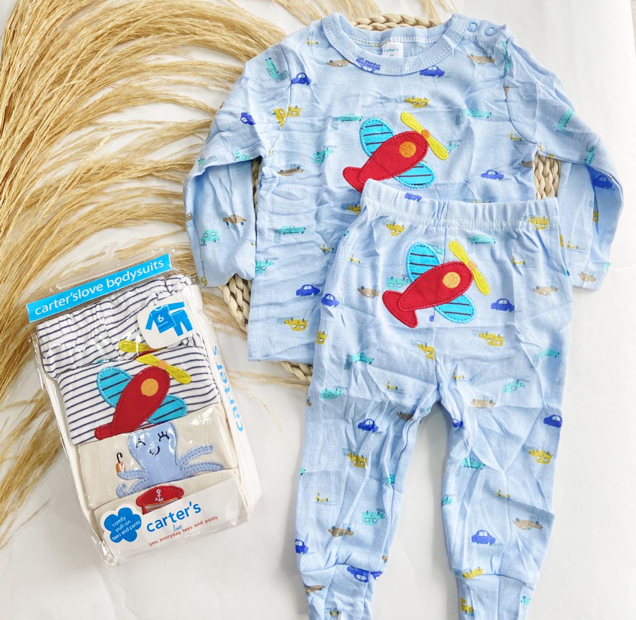 Conjunto Multiusos de 2 Piezas Para Bebé Niño-Variedad de Diseños