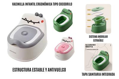 Bacinilla infantil Diseño Cocodrilo