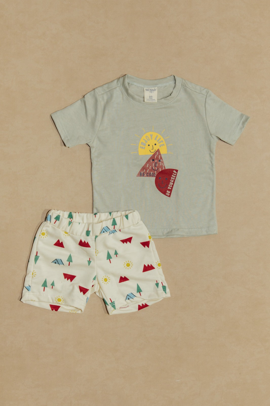 Conjunto Verano Gris con Estampado