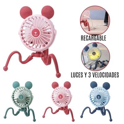 Ventilador Portátil con Recarga UBS Para Bebé