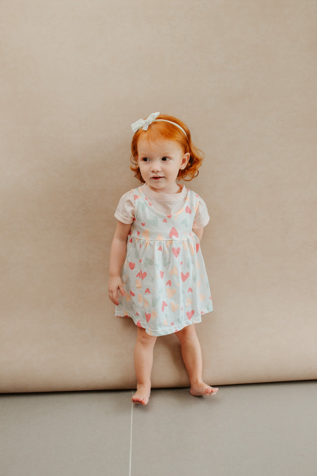 Vestido Corazones con Cubre Pañal