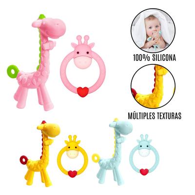 Set de Rasca Encías Jirafa Para Bebé