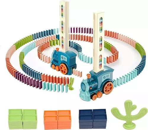 Juguete Didactico De Tren Domino Con Luz De Sonido