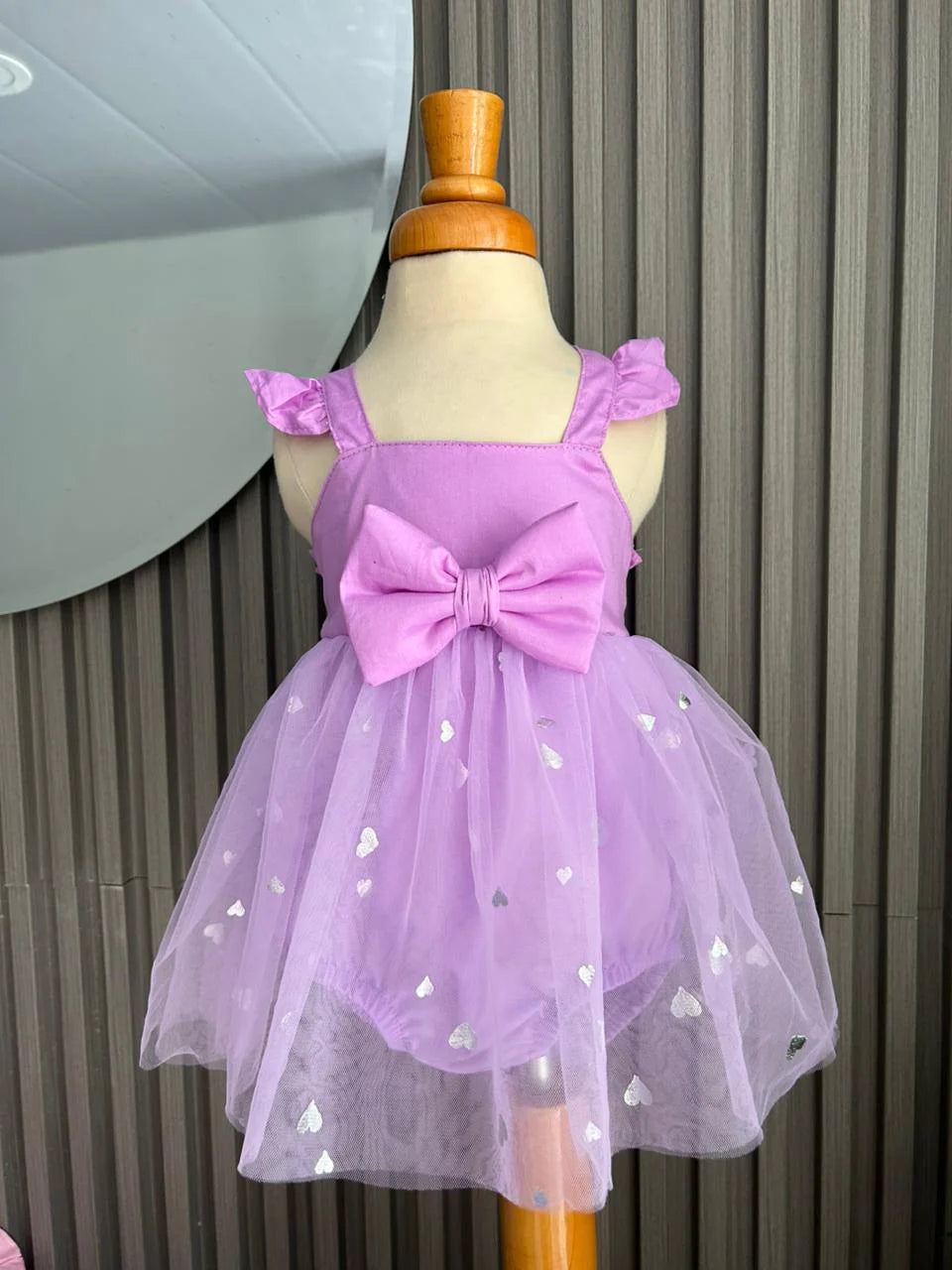 Vestido Lila de Tutu con Diadema Para Bebé Niña