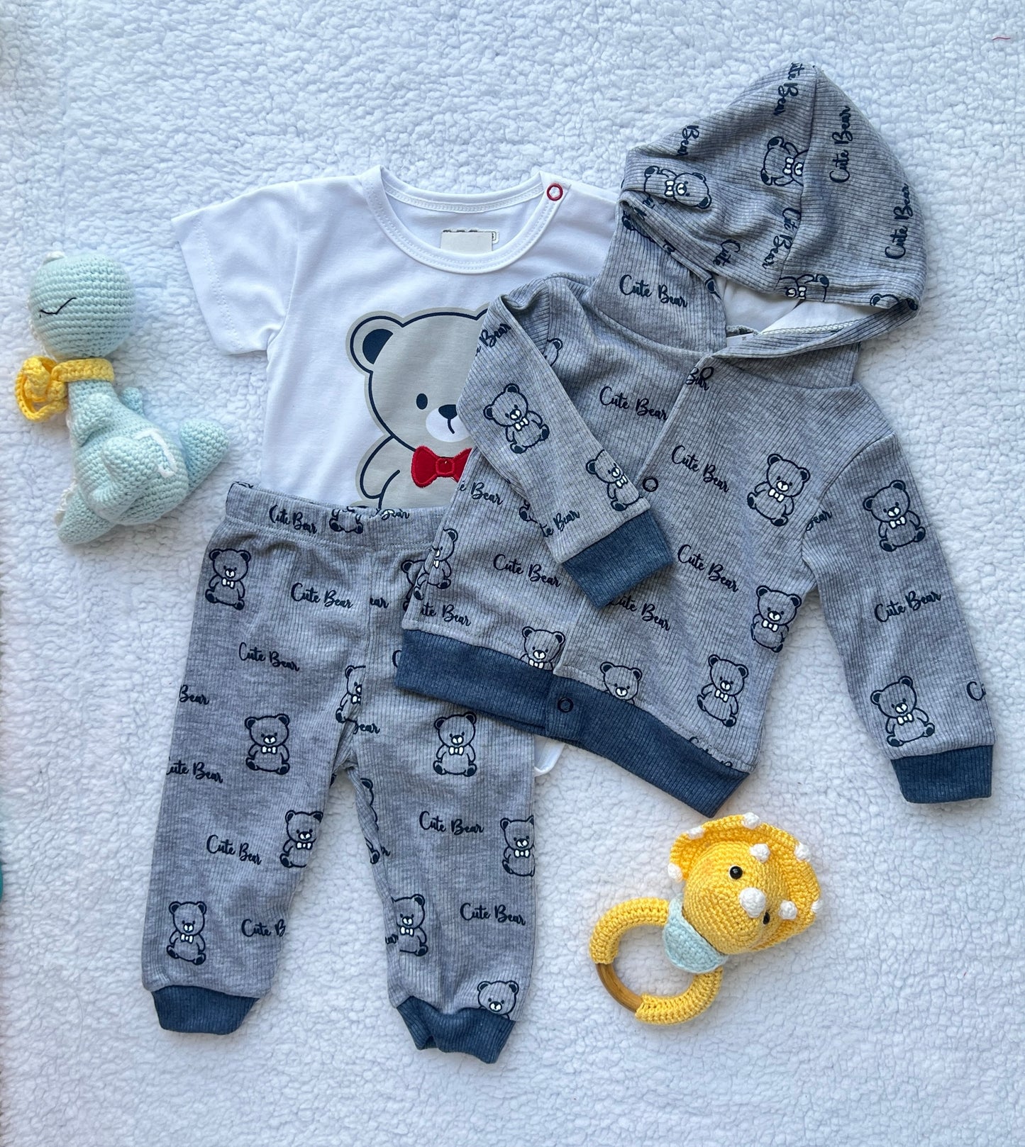 Conjunto Chaqueta Gris de Oso