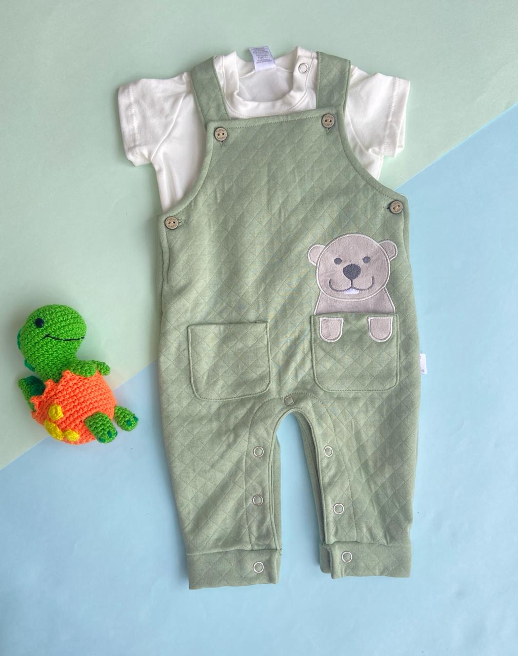 Braga Oso Verde con Blanco