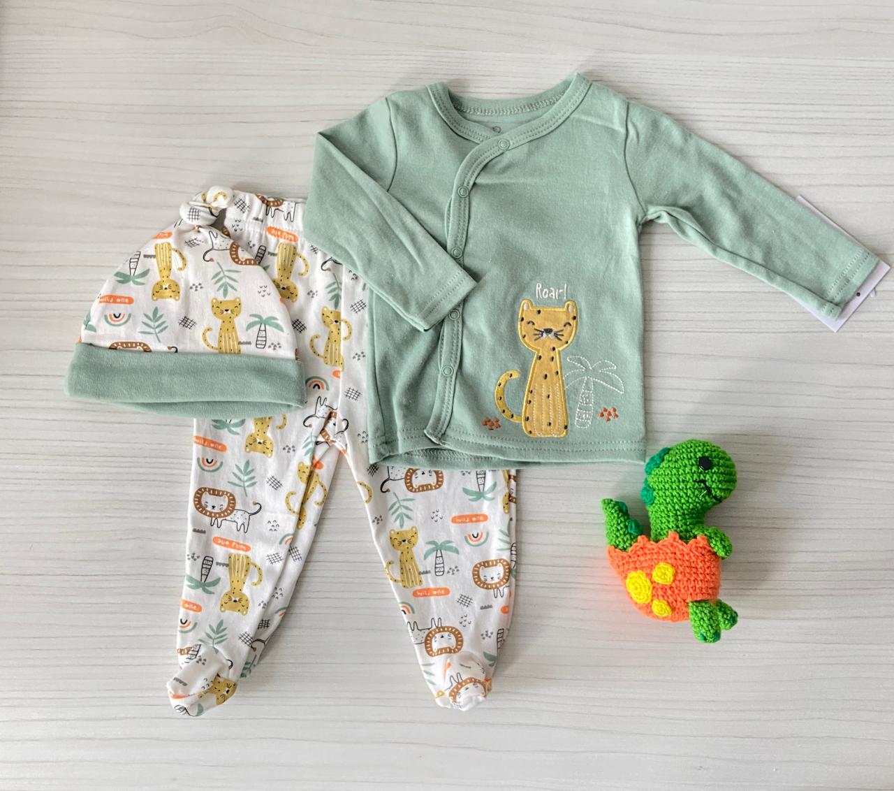 Conjunto multiusos Verde Con Gorro