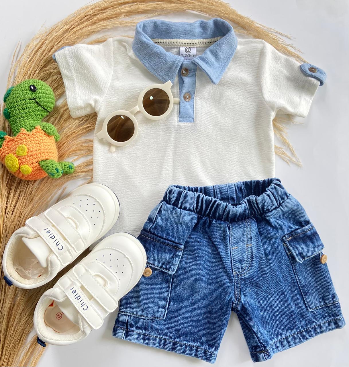 Conjunto De Niño Short Y Polito