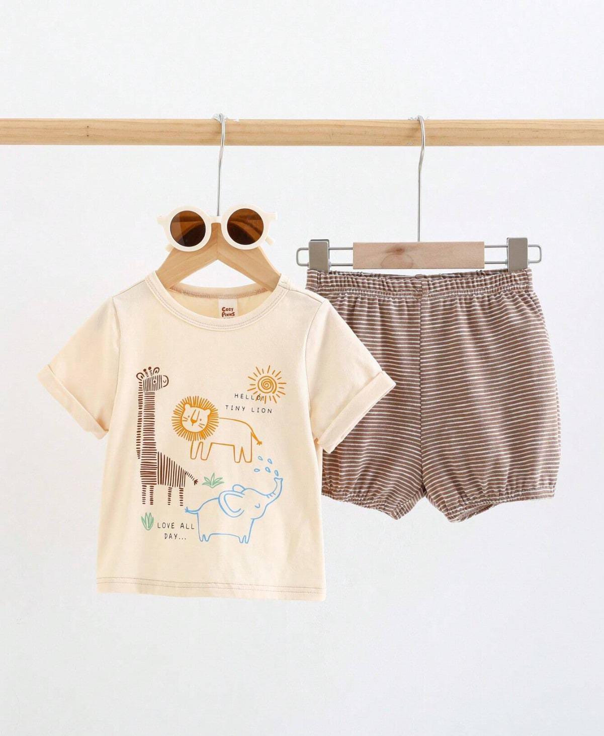 Conjunto Safari Beige con Café