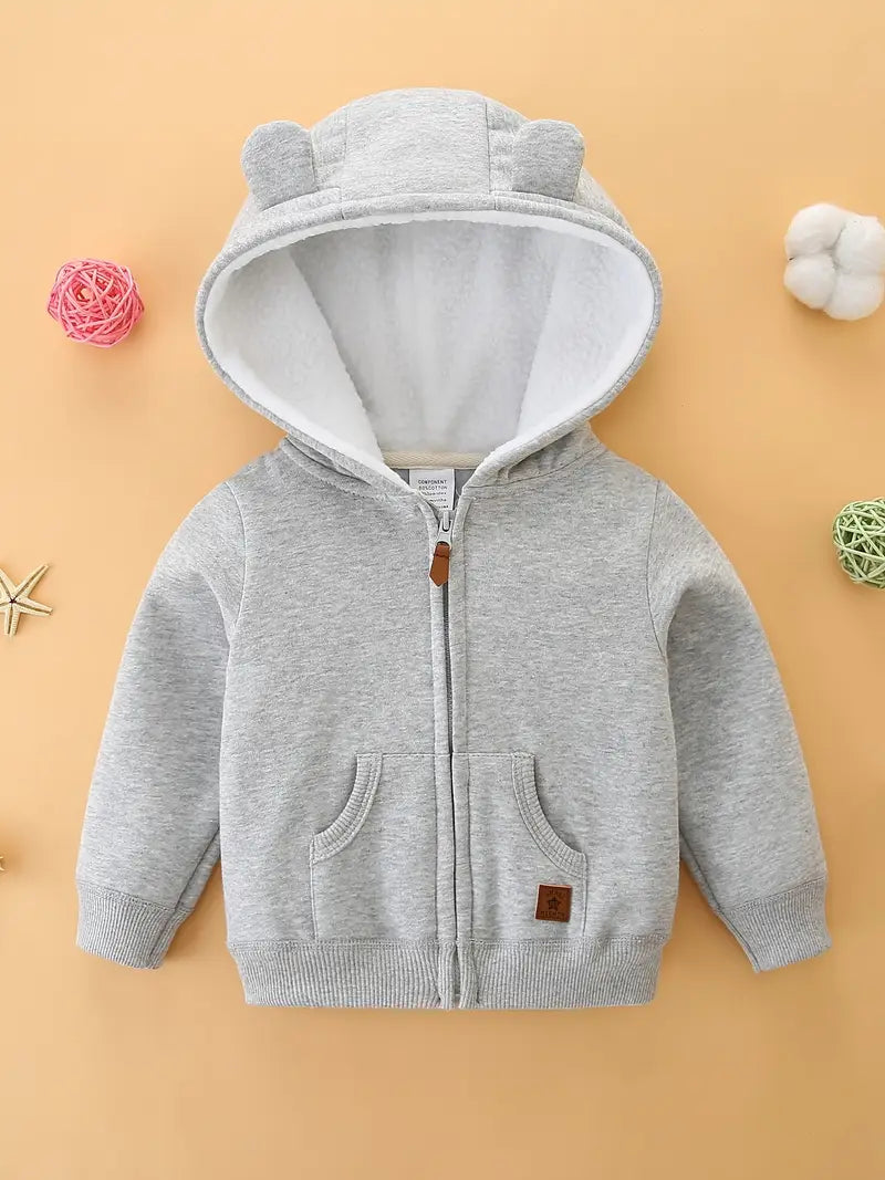 Buzo Gris Con Capota Unixes