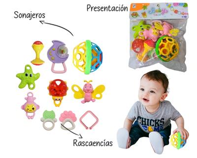 Sonajeros Y Rasca Encías Coloridos Para Bebé
