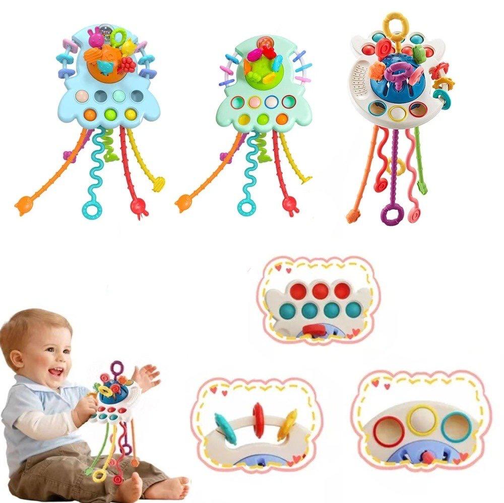 Juego Montessori y Texturas Para Bebé en Beige