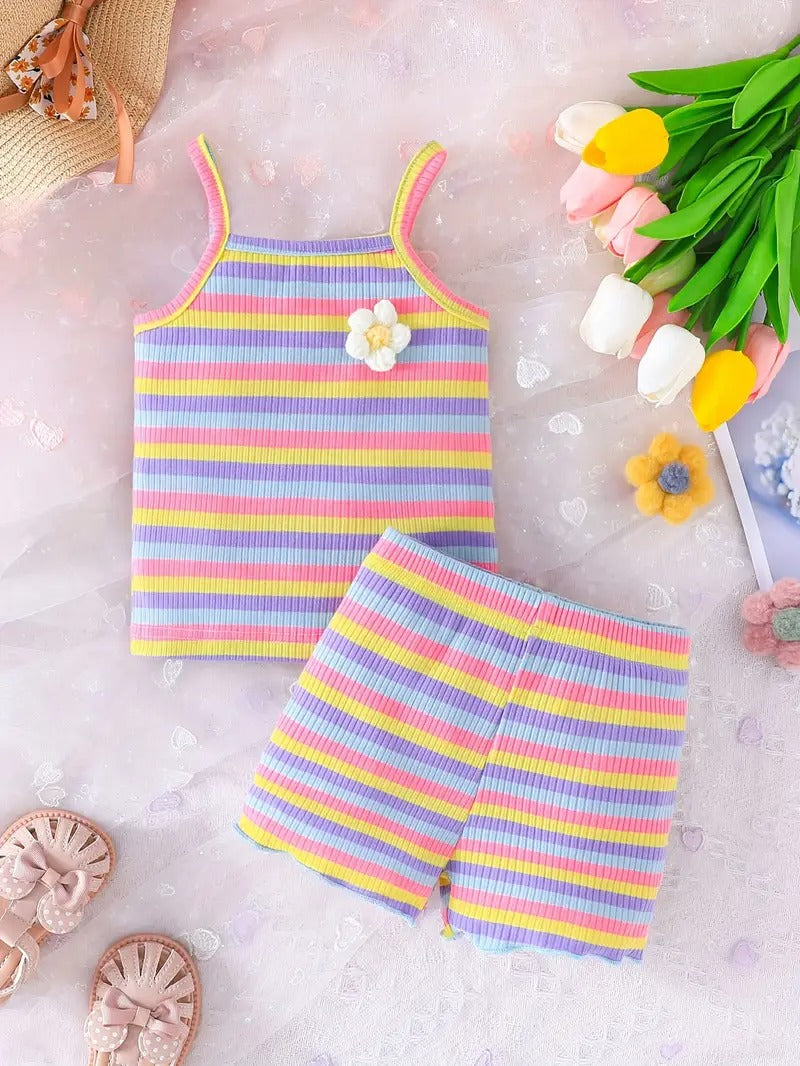 Conjunto de 2 piezas Rayas de Colores