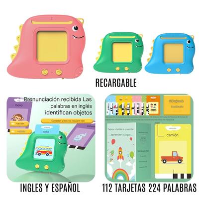 Juego Educativo de Tarjetas en Ingles/Español Dino