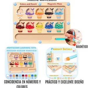 Juego de Imán Didáctico de Conos de Colores
