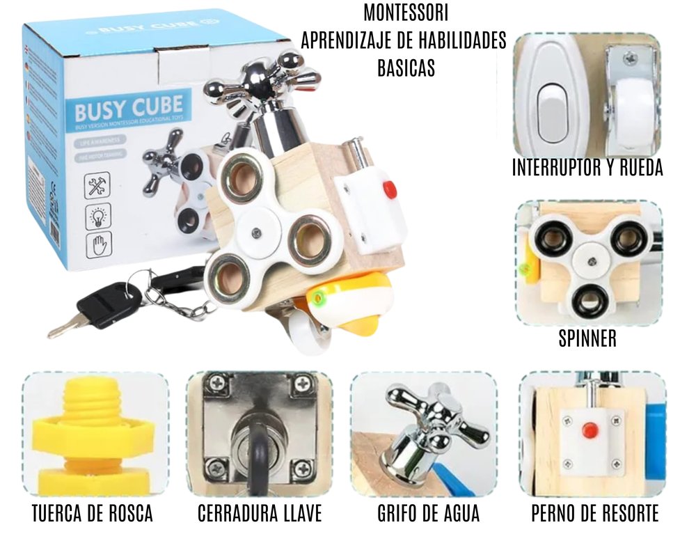 Juego Montessori, Aprendizaje de Habilidades Básicas Para Bebés