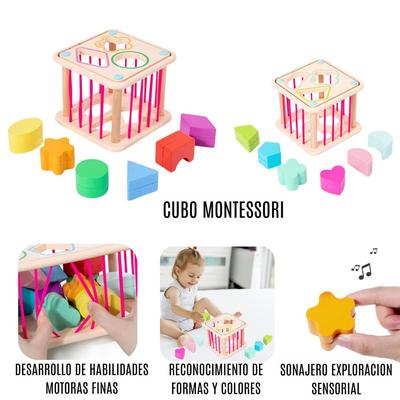 Cubo Montessori ,Juego y Habilidad Para Bebés
