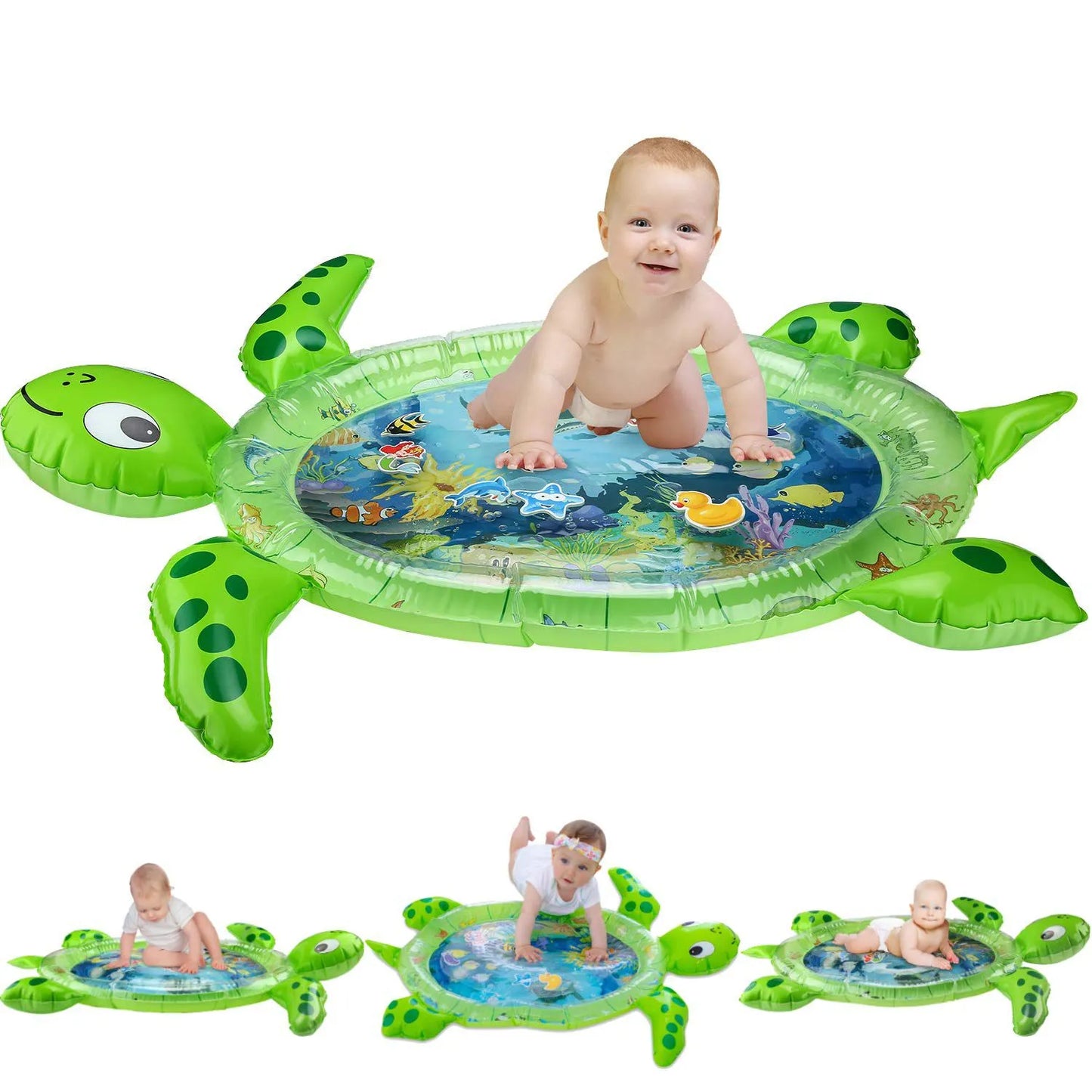 Tapete de Estimulación Tortuga Verde Para Bebé
