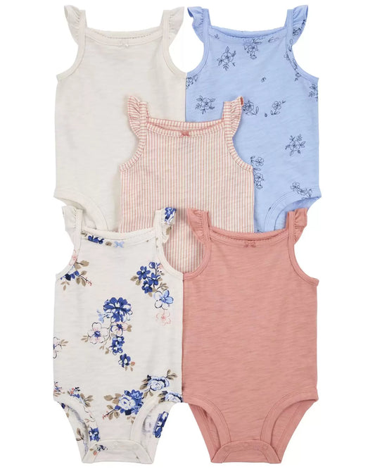 Set x 5 Body Azul y Rojos Carter´s