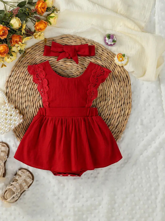 Asoleador Rojo  con Diadema