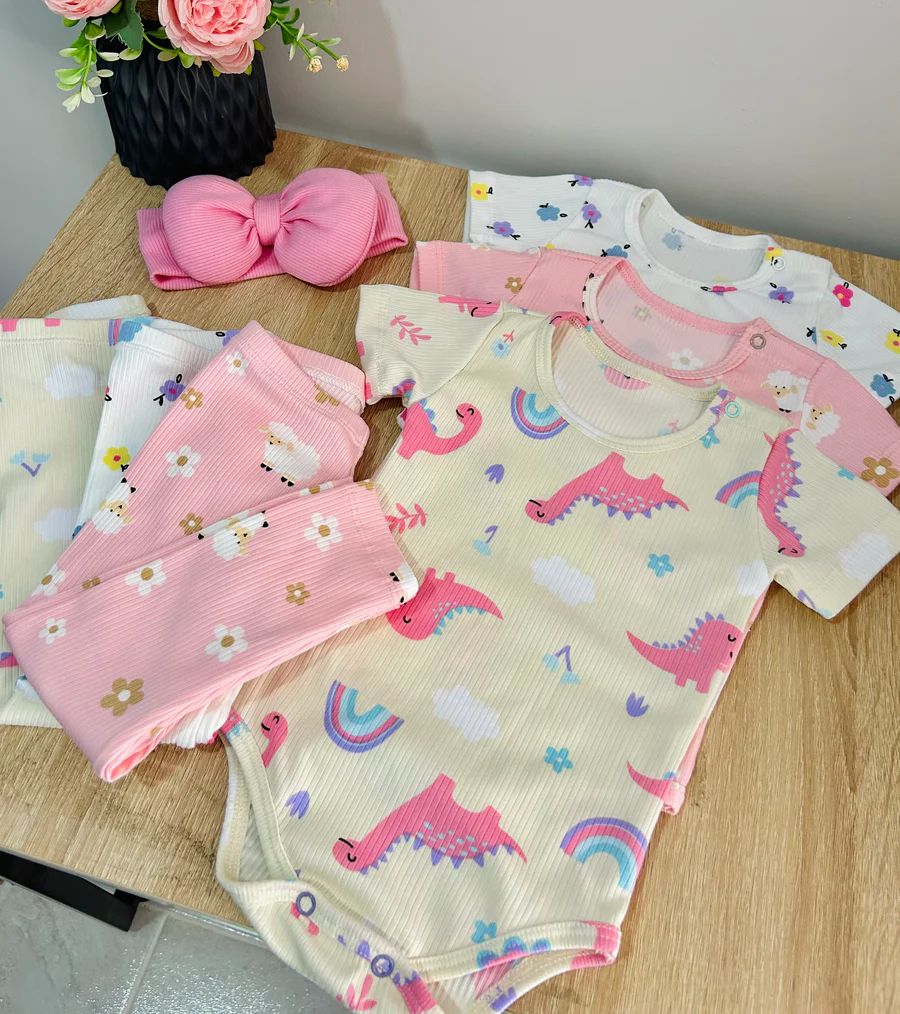 Set  Multiusos Con Leggins Y Body de Manga - Estilos Variados