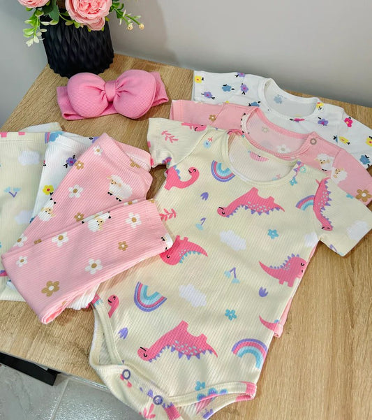 Set  Multiusos Con Leggins Y Body de Manga - Estilos Variados