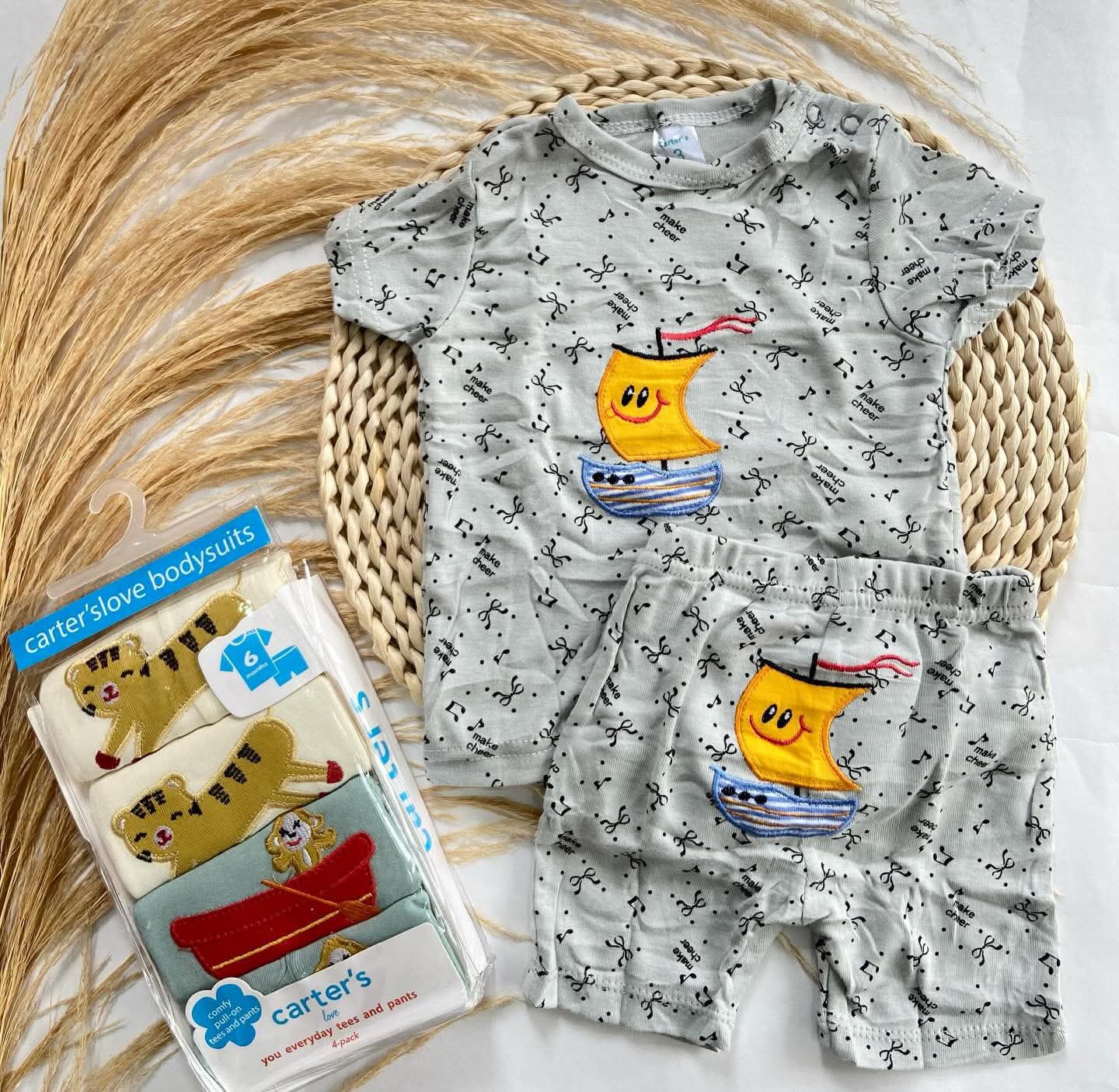 Conjunto Multiusos De 2 Piezas Para Bebe Niño- Variedad De Diseños