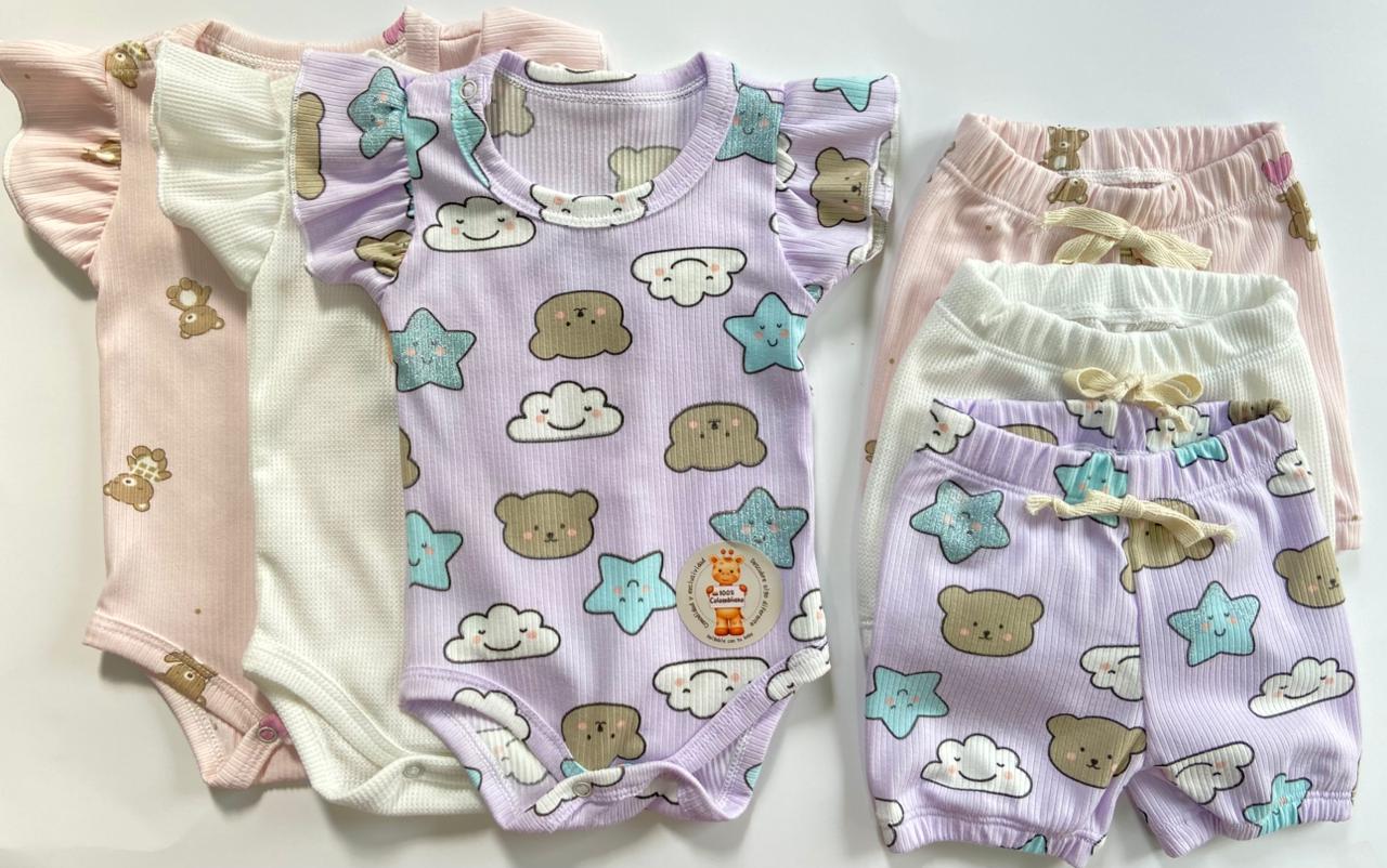 Setx3 Mamelucos Mas Short De Niña