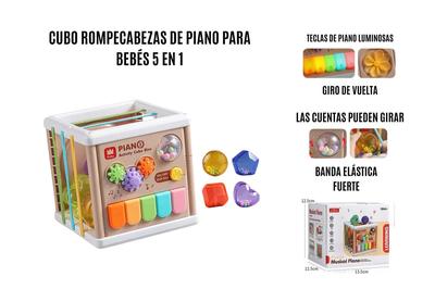 Cubo didáctico Musical, Montesorri Para Bebés