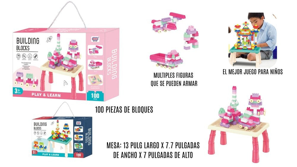 Mesa de Juegos de Armar, Didáctico Para Niños