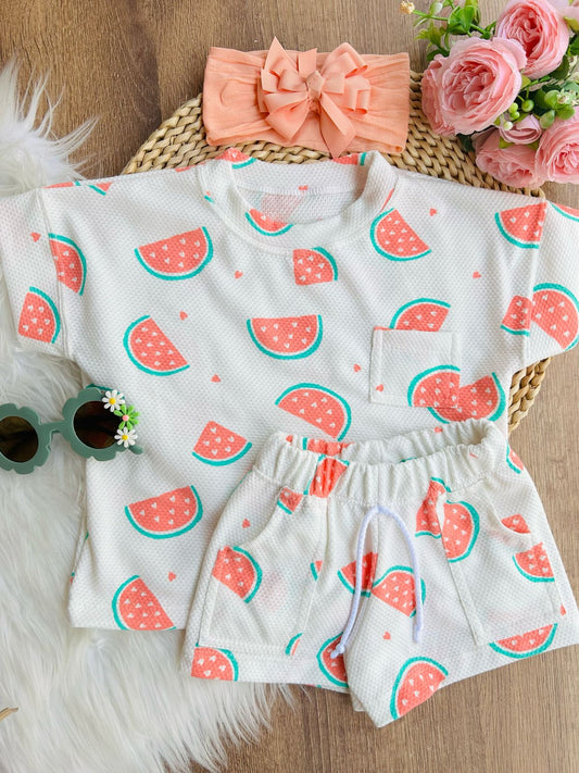 Conjunto Sandia Con Blanco