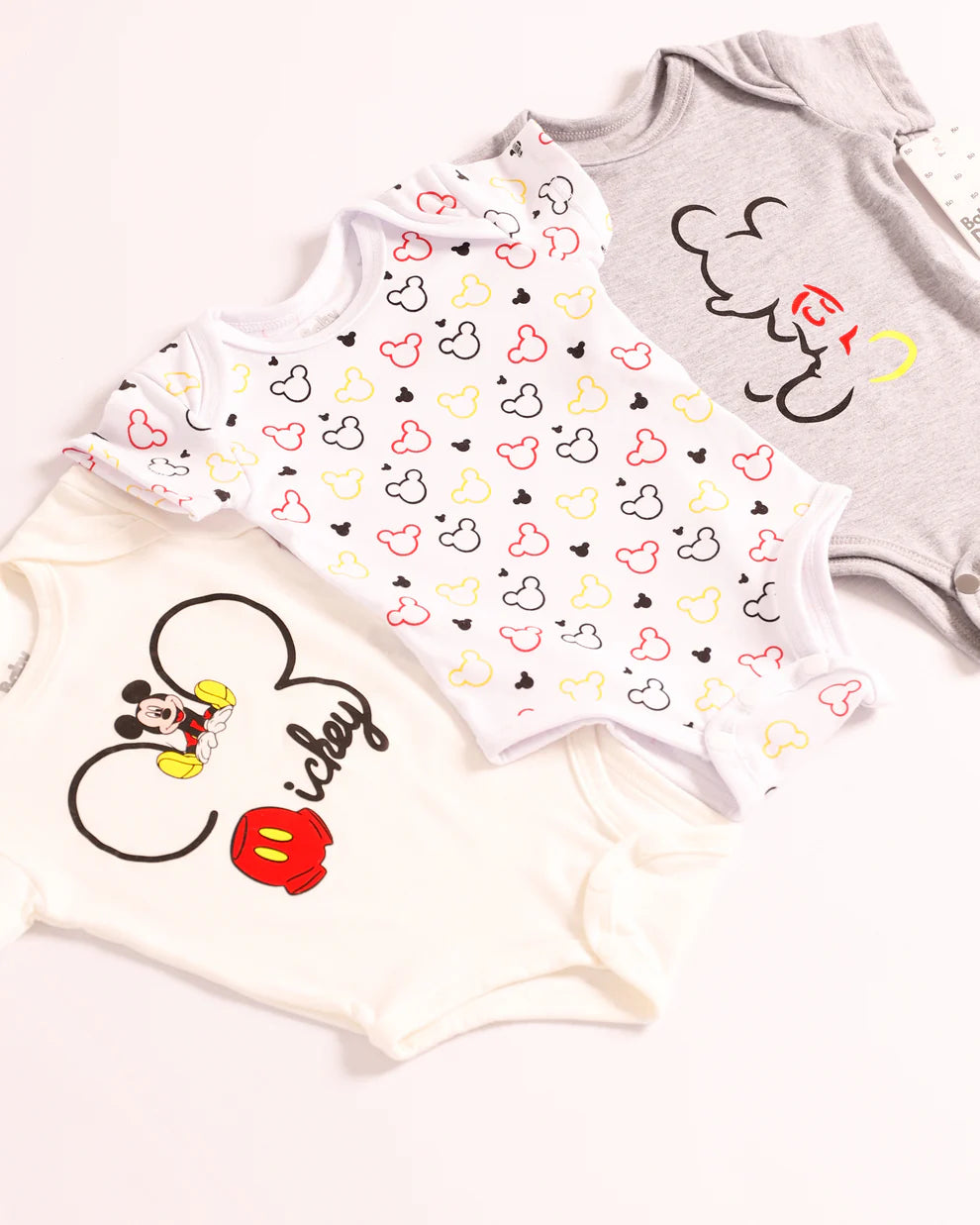 Set x3 Bodys O Mamelucos De Mickey Para Bebé Niño