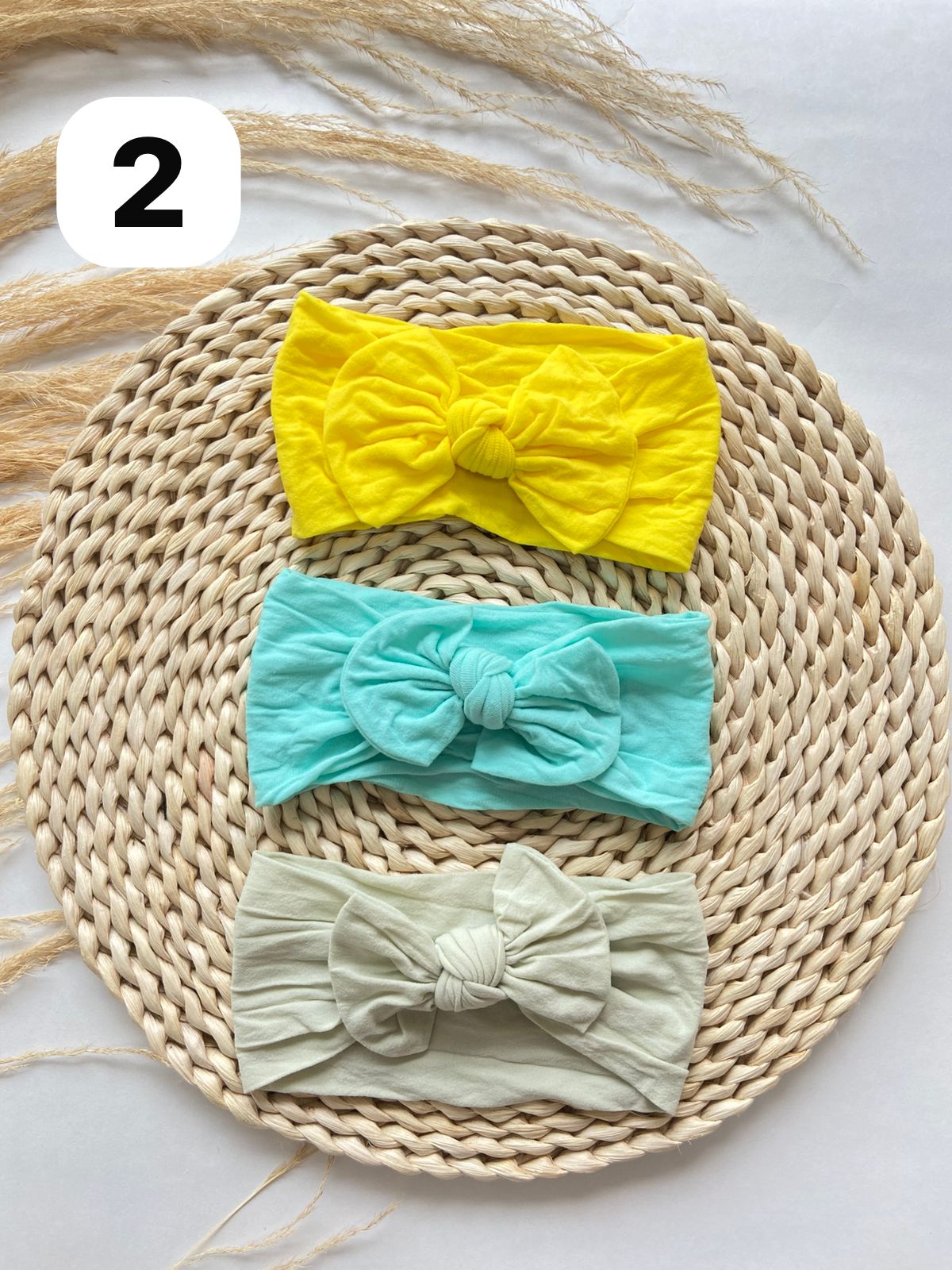 Diademas Suaves y Cómodas Set x3 Para Bebé  Niña-Variedad Colores