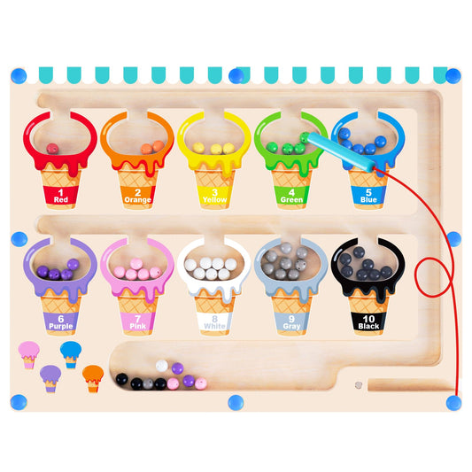 Juego de Imán Didáctico de Conos de Colores