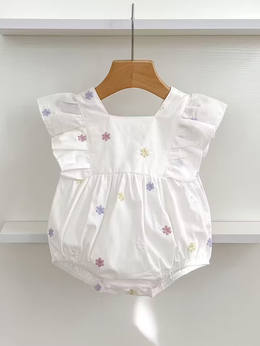 Romper Blanco de Flores