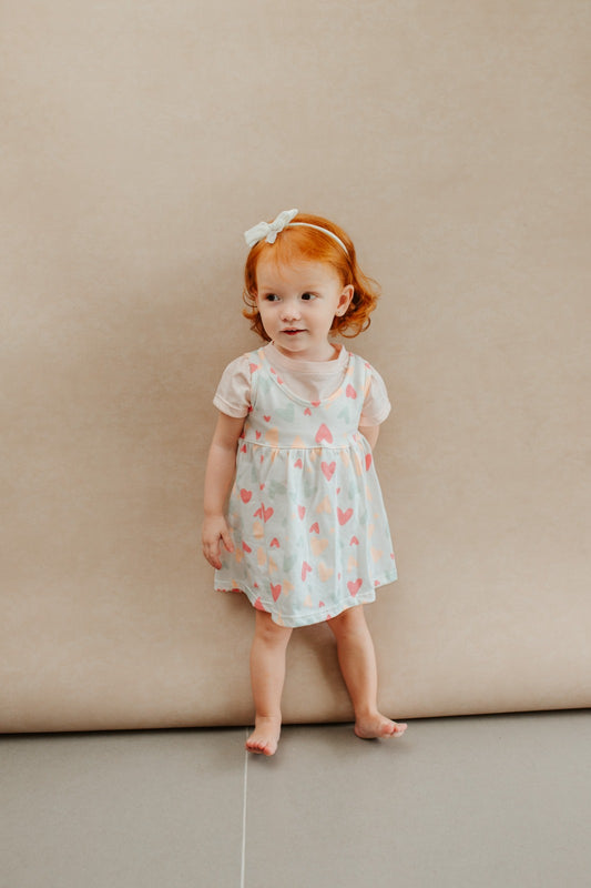 Vestido Corazones con Cubre Pañal