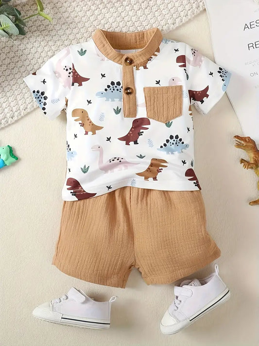 Conjunto Dino Café con Blanco