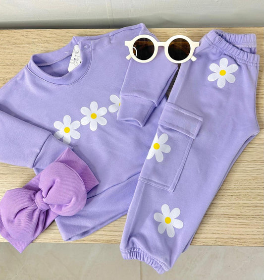 Conjunto Margarita Lila