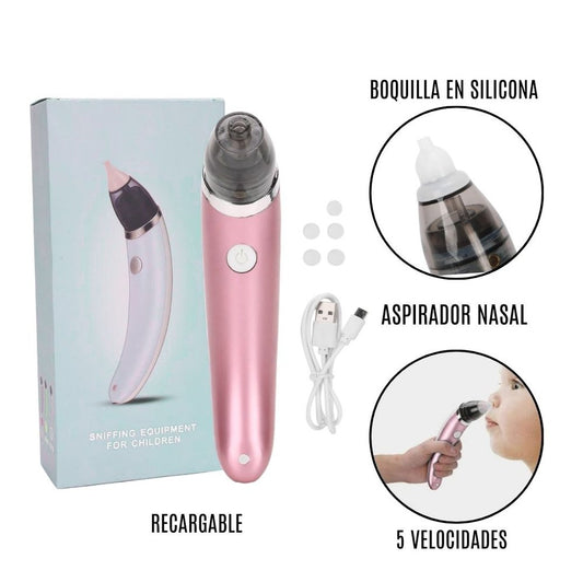 Aspirador Nasal Portátil Eléctrico Bebé Extractor De Mocos Limpiador