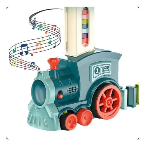 Juguete Didactico De Tren Domino Con Luz De Sonido