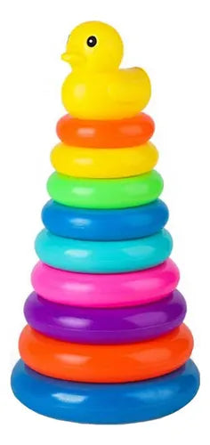Juguete Educativo de Aros DE Encestar de Colores