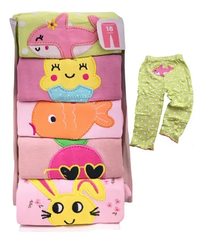 Set x 5 Pantalones en Algodón