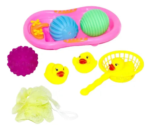 Juego de Bañera  y Texturas Para Bebé