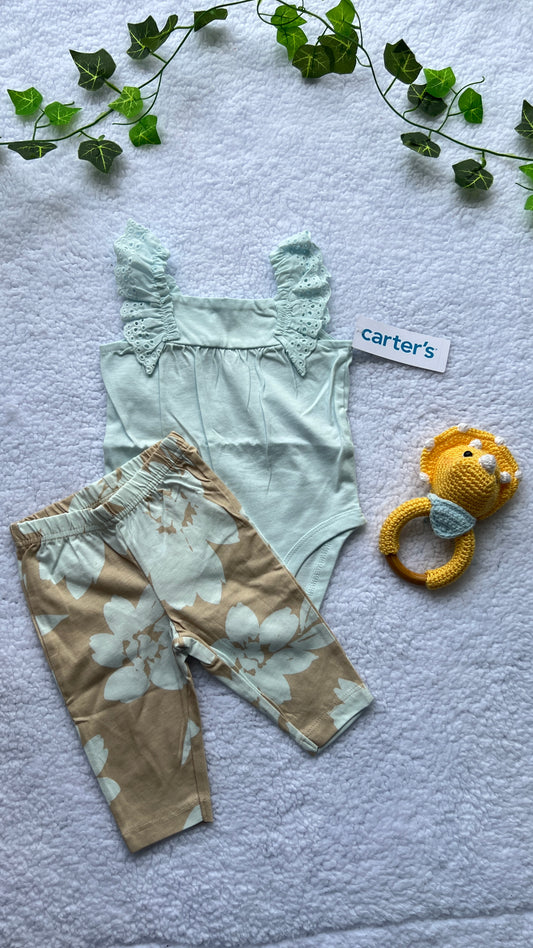 Conjunto 2 piezas Body y Leggins Celeste