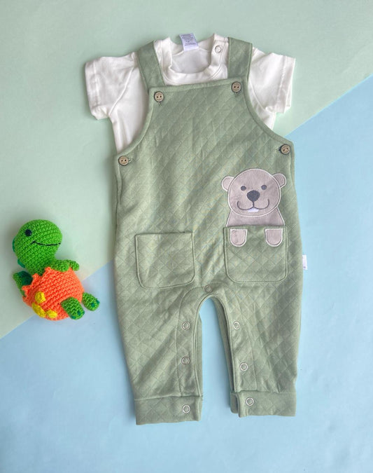 Braga Oso Verde con Blanco