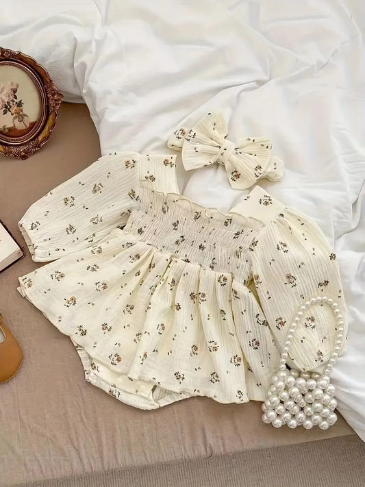 Vestido Floral con Diadema