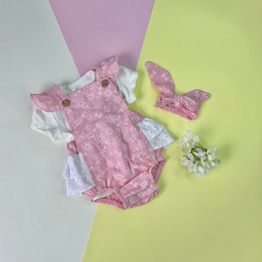 Asoleador Rosado Con Diadema