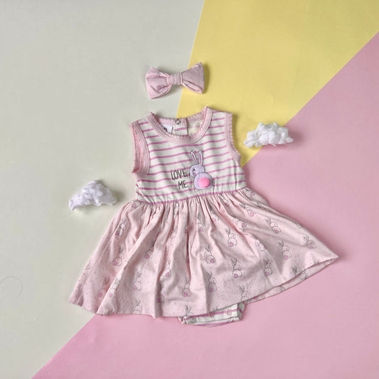Vestido Rosado de Conejo